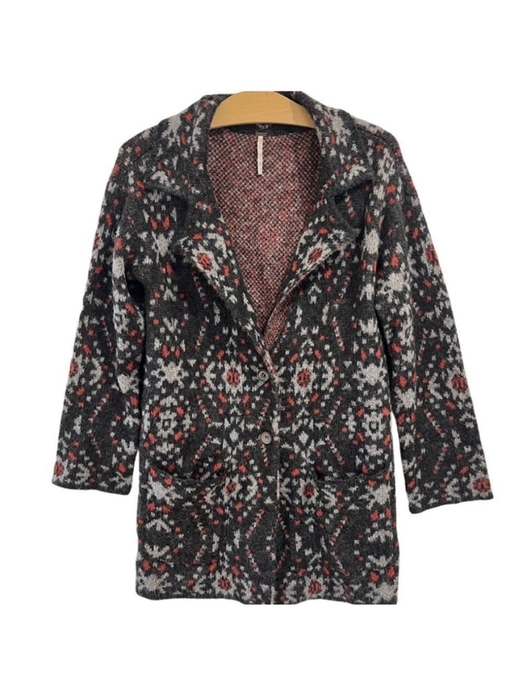 Free People Knit Bohemian Cardigan Sweater Xs